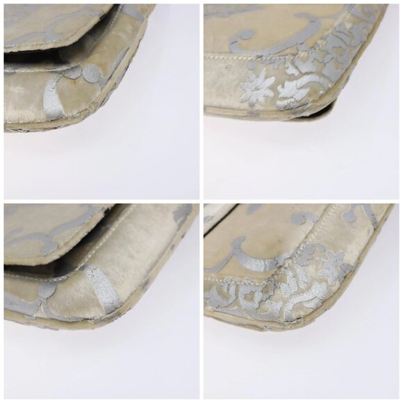 GUCCI Chain Shoulder Bag Velor White 007 2033 1705 Auth 138324 - Picture 15 of 16